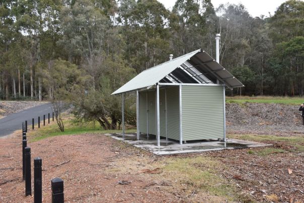 Mill Campground's amenity block.