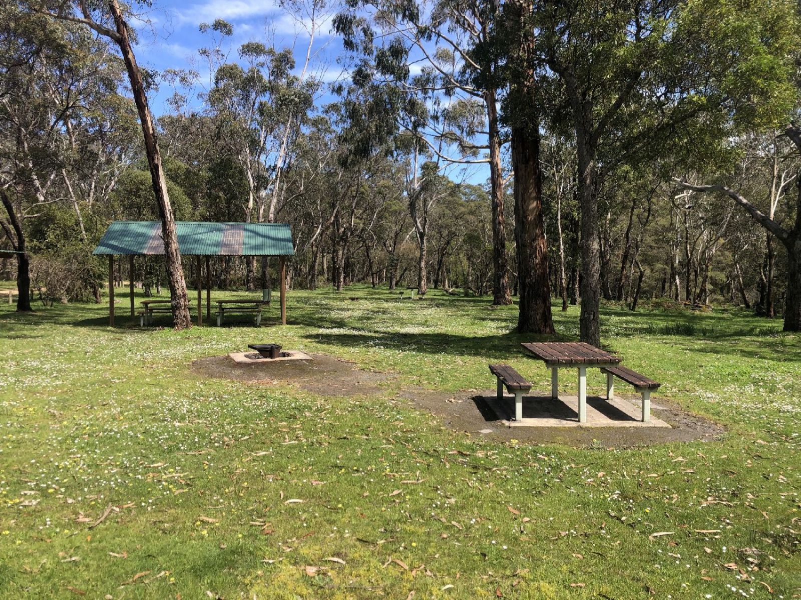 View of Annya campground in the sun