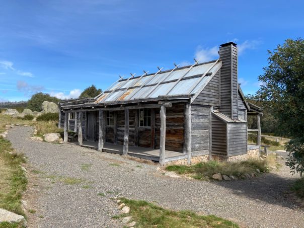 A replica of a High Country timber hut